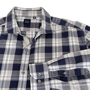 Saks Fifth Avenue Plaid Cotton Shirt